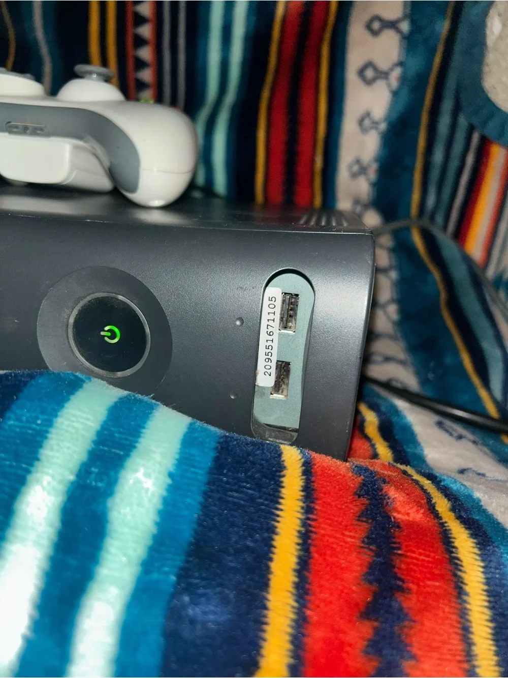 X-Box 360 Console includes Game, Cords & 2 Remotes